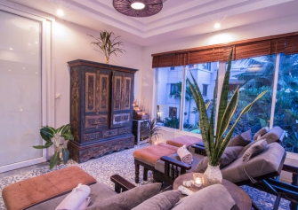 Food Treatment Room Overlooking the Pool